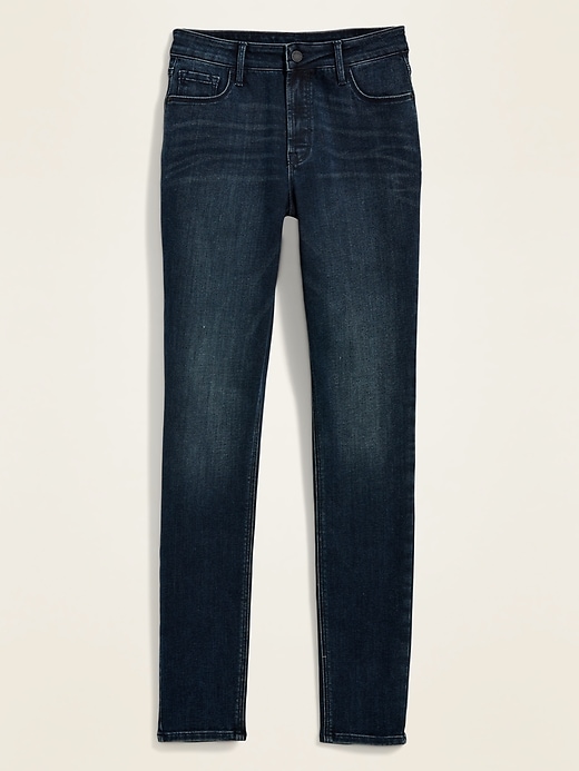 Image number 4 showing, High-Waisted Rockstar Super-Skinny Jeans