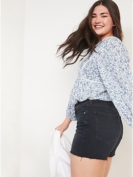 Jeans Shorts Twerkhigh Waist Ruffled Denim Shorts For Women - Plus Size  Harem Style