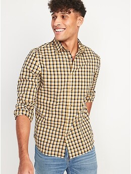 Old Navy Slim Fit Plaid Twill Shirts, $29, Old Navy