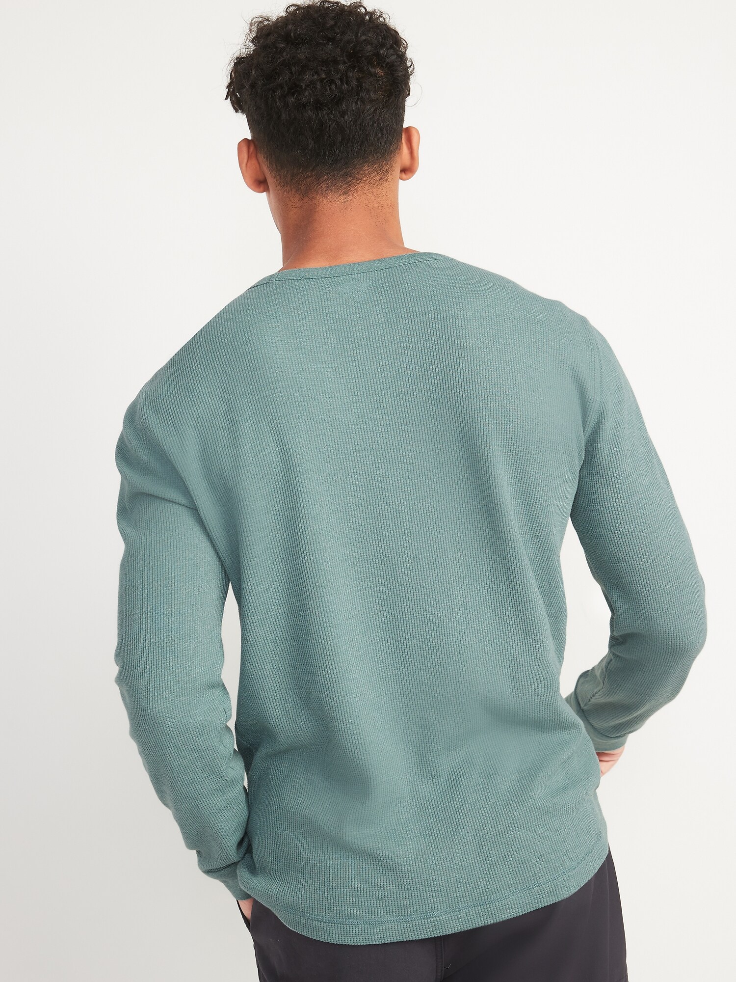 Thermal-Knit Long-Sleeve T-Shirt for Men | Old Navy