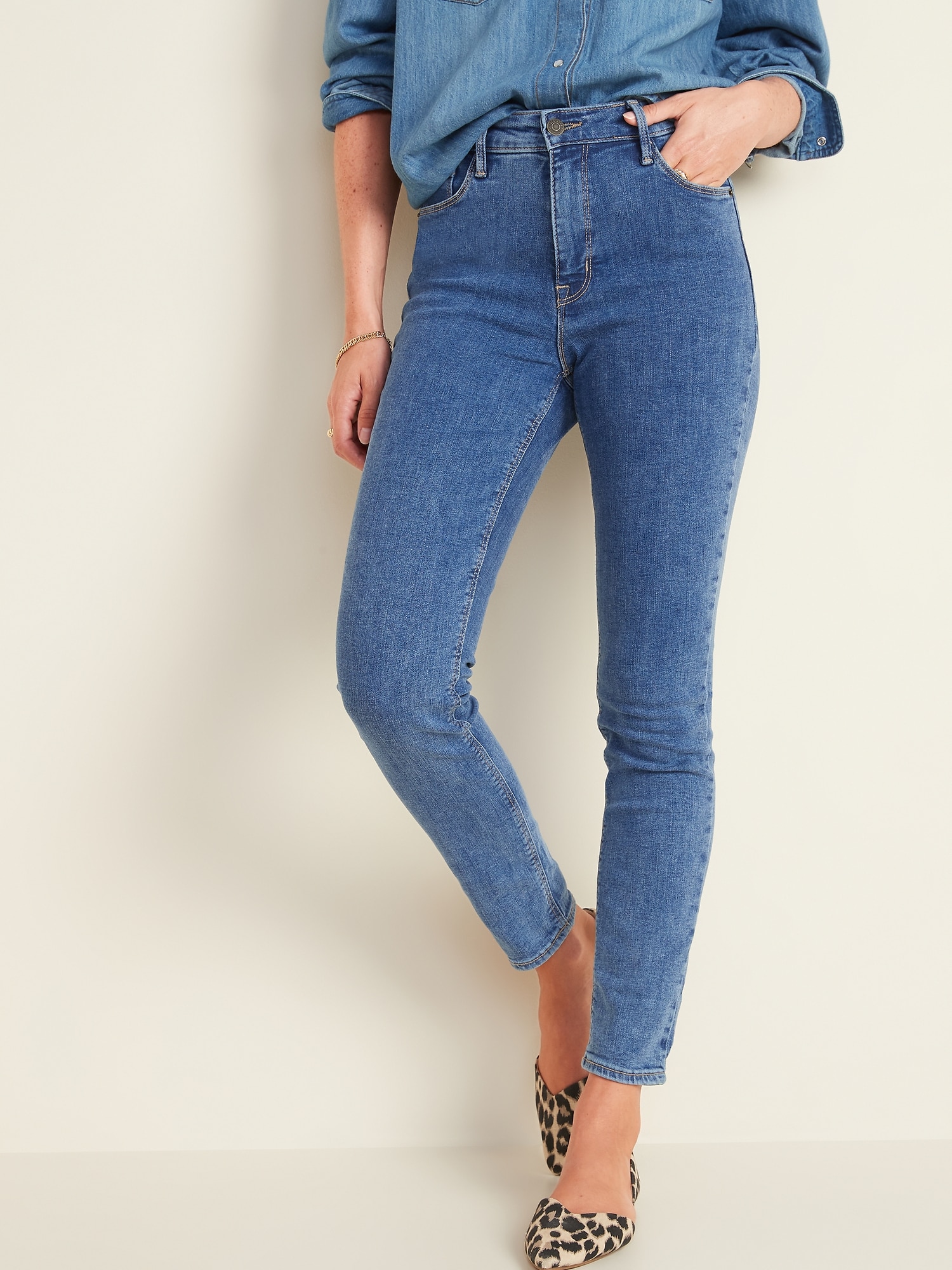 High-Waisted Rockstar Super-Skinny Jeans For Women - Old Navy