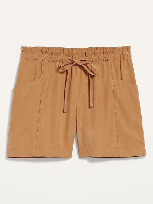 HighWaisted SoftTwill Utility Shorts for Women 5inch inseam Old