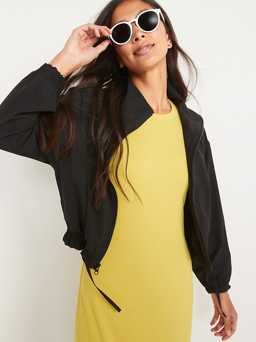 Image number 5 showing, StretchTech Loose Cropped Jacket