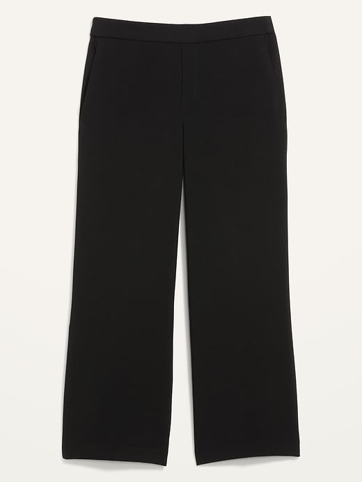Image number 2 showing, Mid-Rise Pull-On Wide-Leg Pants for Women