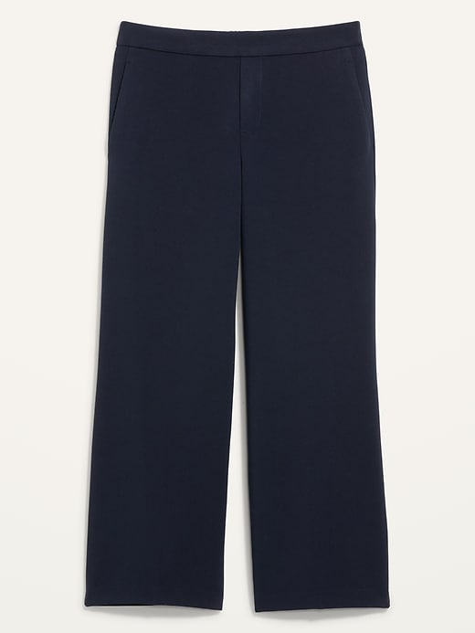 Image number 2 showing, Mid-Rise Pull-On Wide-Leg Pants