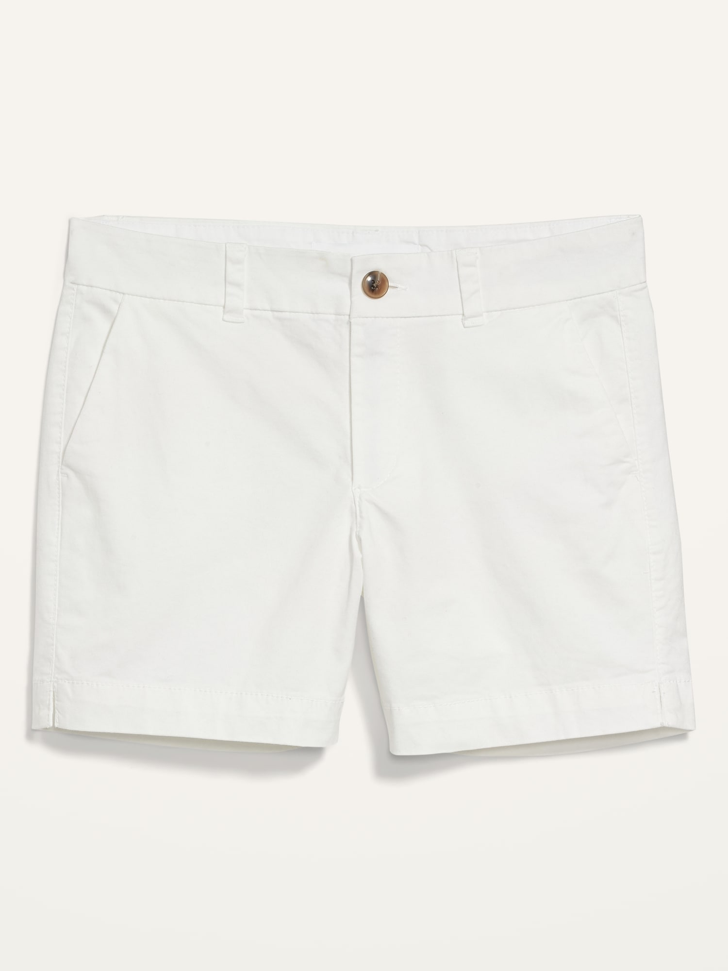 Mid-Rise Twill Everyday Shorts for Women - 5-inch inseam