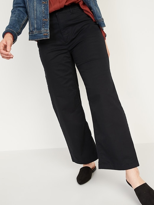 Image number 1 showing, Extra High-Waisted Wide-Leg Pants for Women