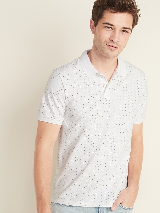 Moisture-Wicking Printed Pro Polo for Men