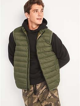 NWT Old Navy Quilted Frost Free Puffer Vest Outerwear Green Boys 18-24 months