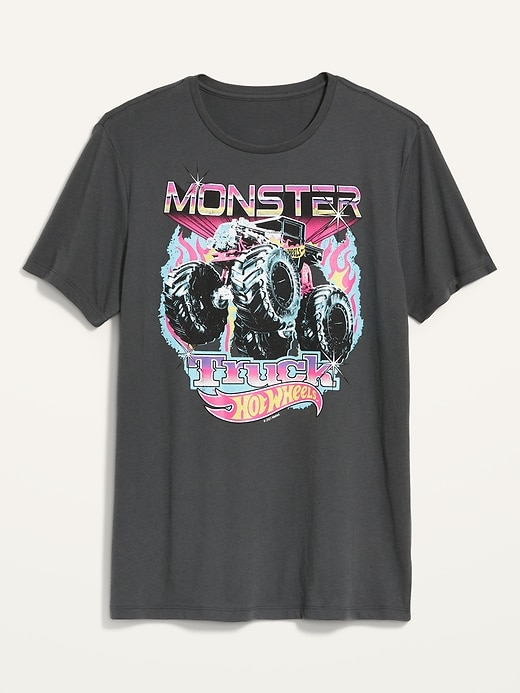 View large product image 2 of 2. Hot Wheels&#153 Monster Truck Gender-Neutral Graphic T-Shirt for Adults