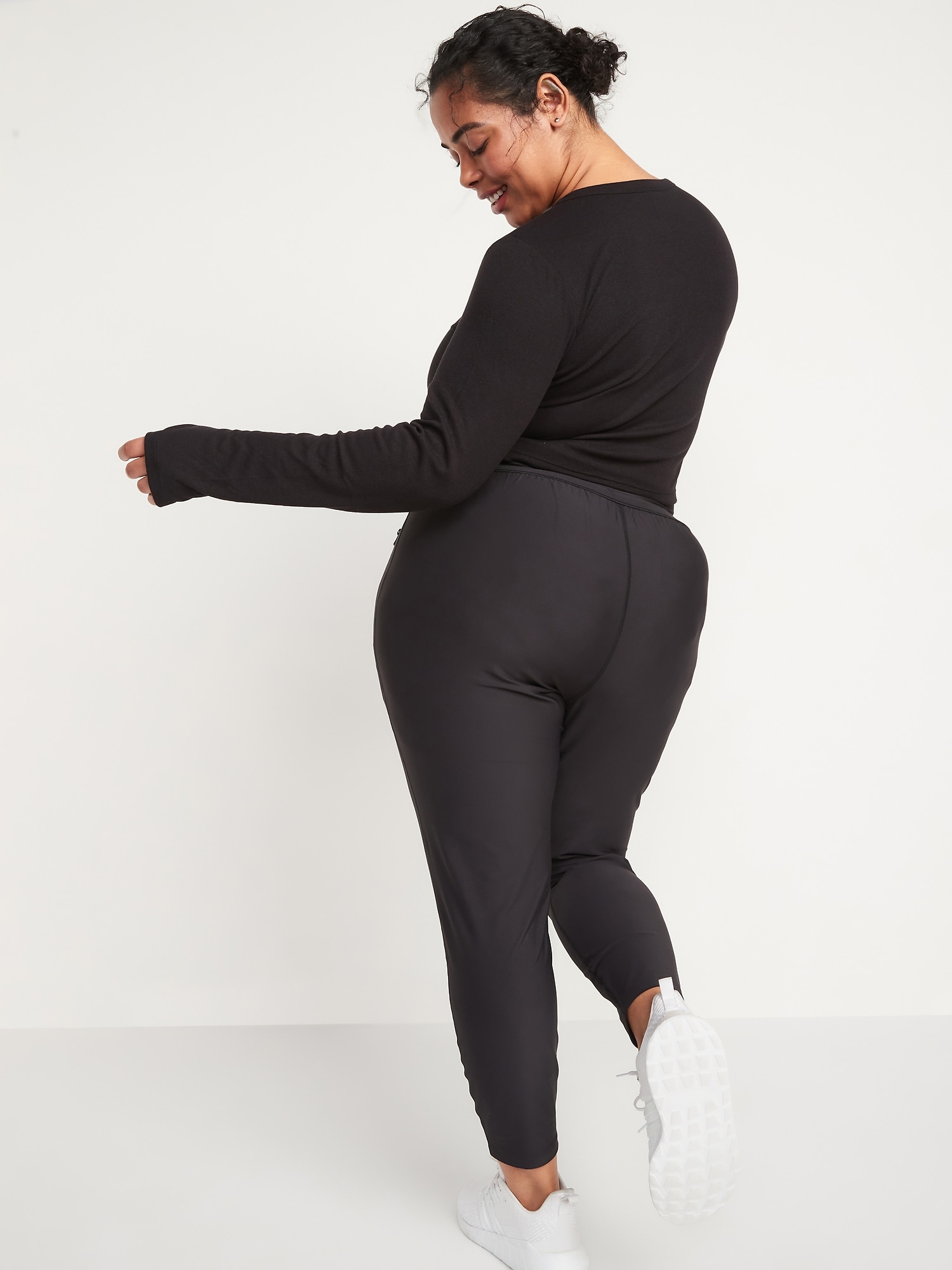 Old Navy High-Waisted PowerSoft Zip Jogger Pants, If You Haven't Tried Old  Navy's PowerSoft Pieces, We Have 19 Reasons Why You're Missing Out