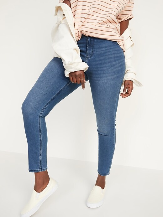 Image number 1 showing, Mid-Rise Super Skinny Jeans for Women 
