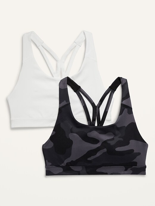 Image number 3 showing, Medium Support Strappy Sports Bra 2-Pack