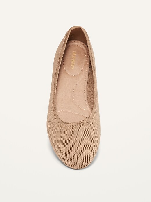 Image number 3 showing, Knit Almond-Toe Ballet Flats For Women