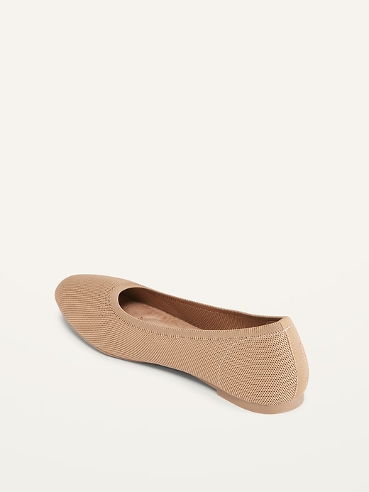 Image number 4 showing, Knit Almond-Toe Ballet Flats For Women