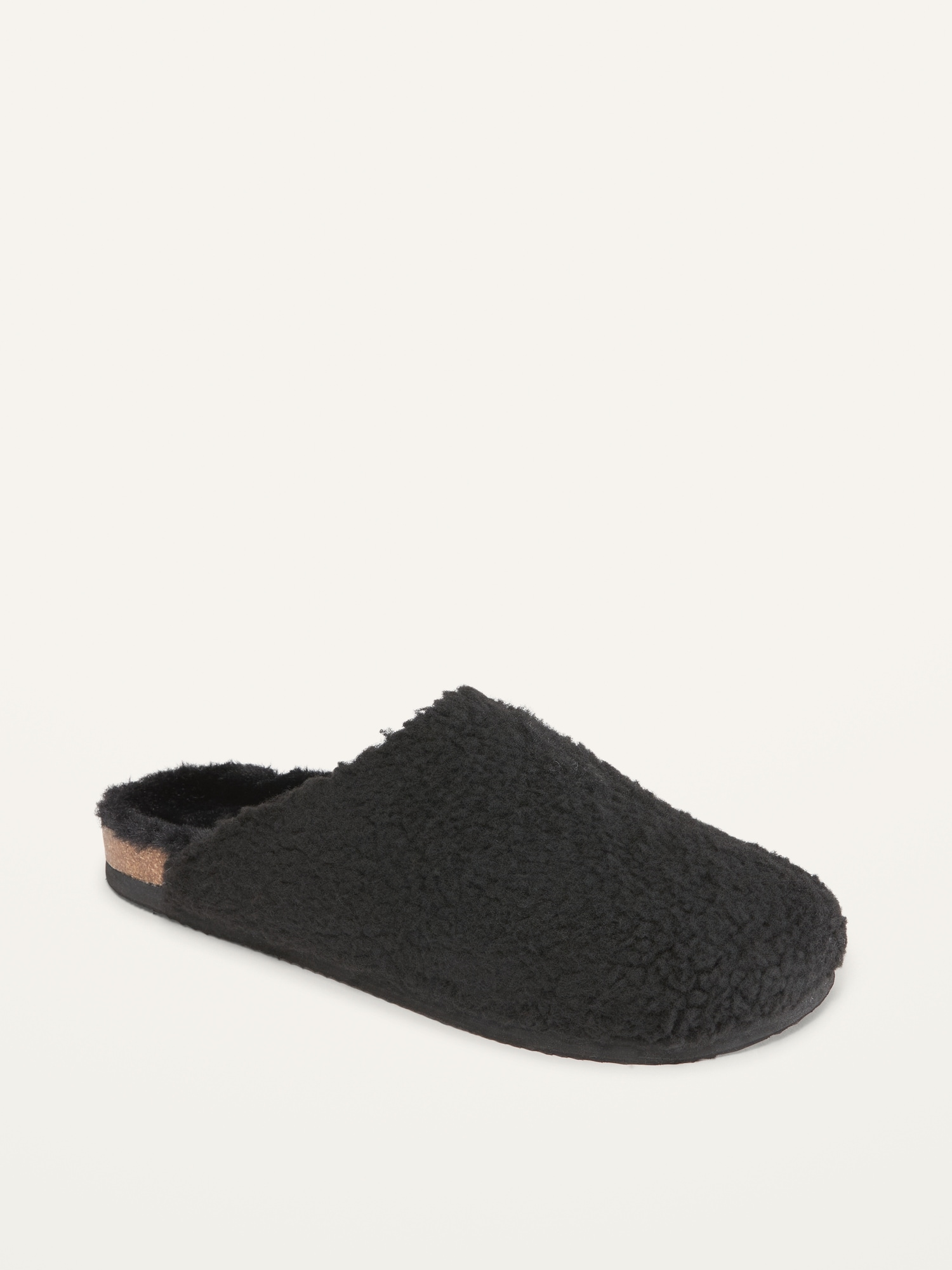 Cozy Sherpa Mule Slippers For Old
