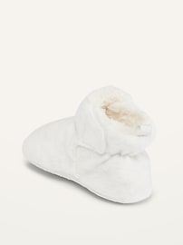 View large product image 3 of 4. Unisex Micro Fleece Sherpa-Lined Booties for Baby