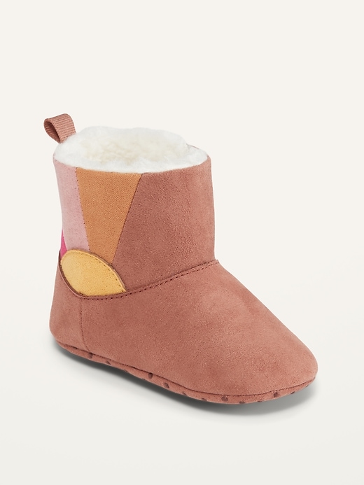 old navy sherpa booties