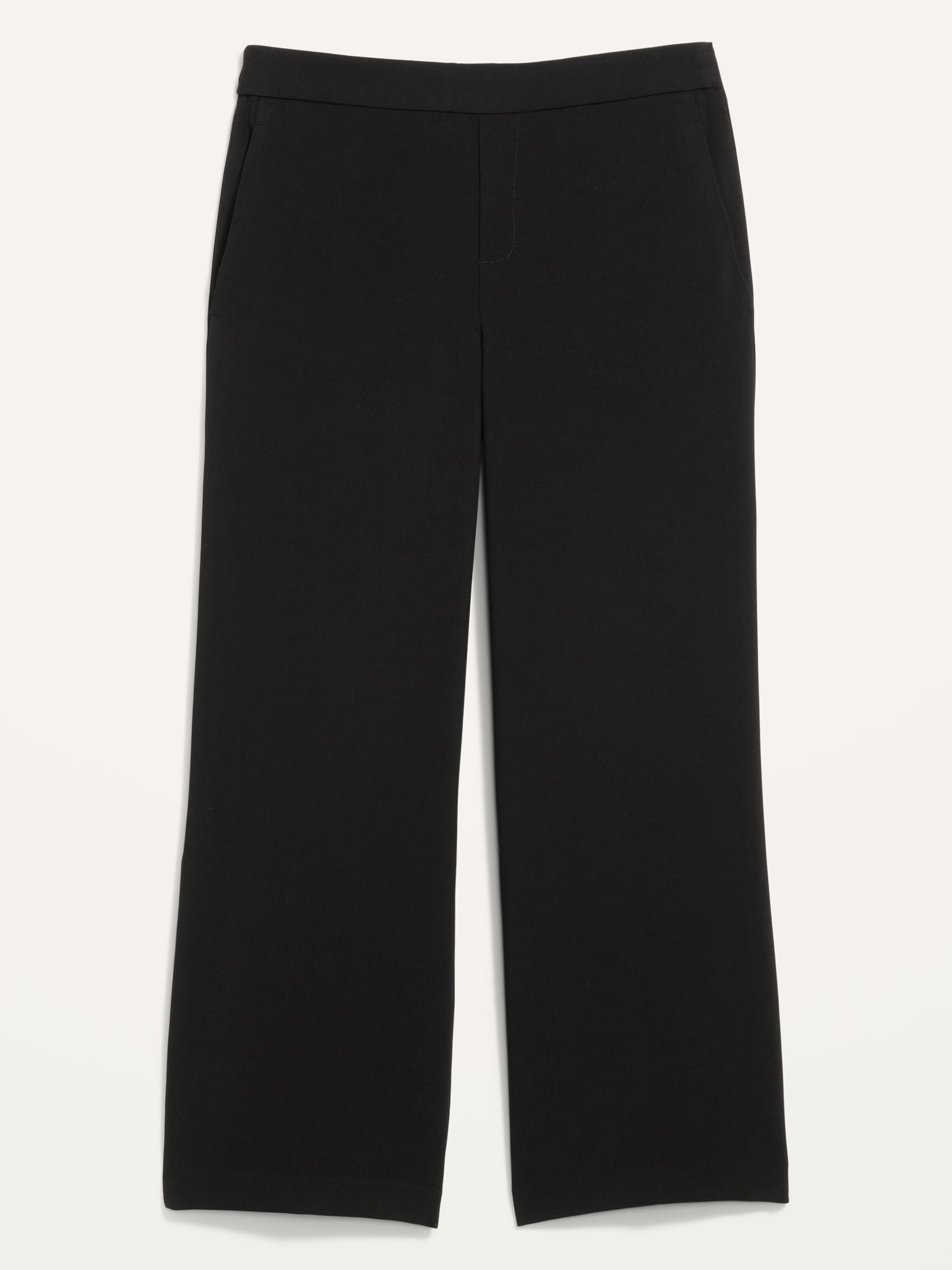 Mid-Rise Pull-On Wide-Leg Pants for Women