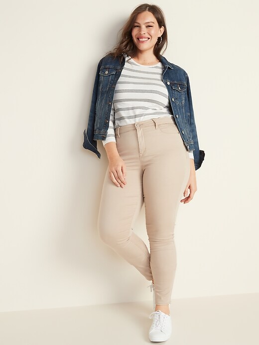 Image number 3 showing, High-Waisted Sateen Rockstar Super Skinny Jeans for Women