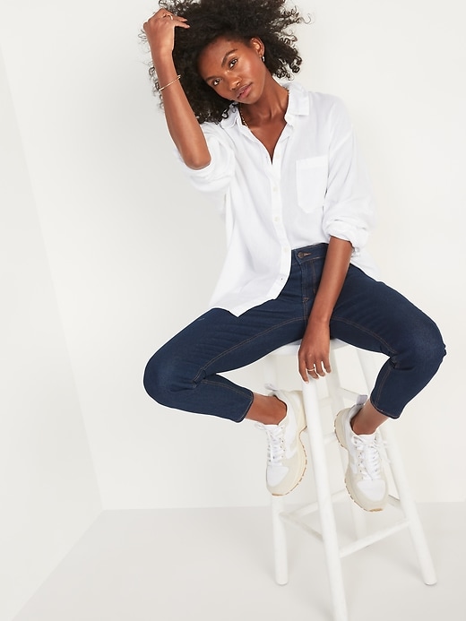 Image number 3 showing, Mid-Rise Super Skinny Ankle Jeans for Women
