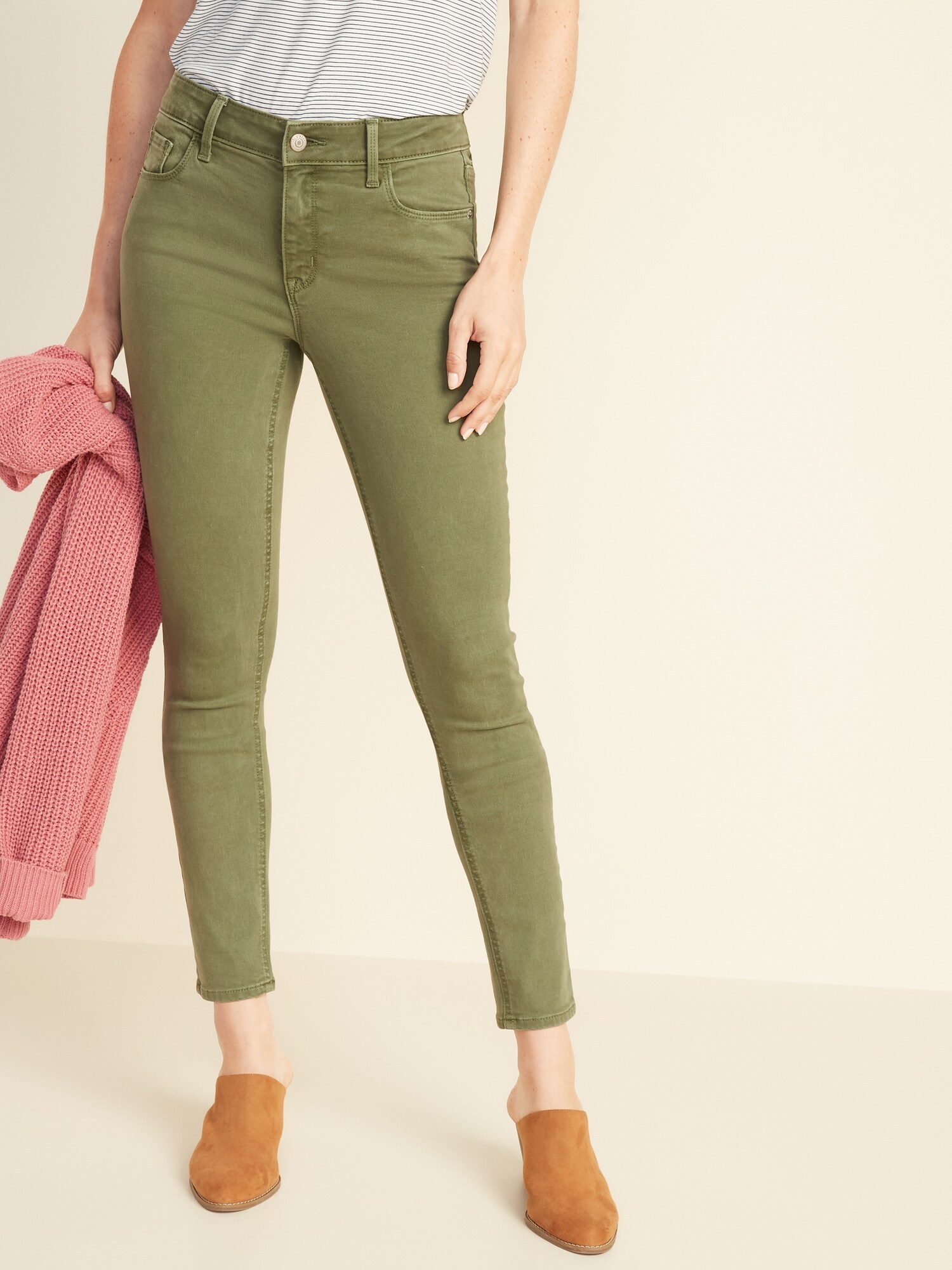 Mid-Rise Pop-Color Rockstar Super Skinny Jeans for Women | Old Navy