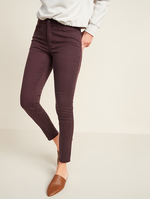 Image number 5 showing, High-Waisted Rockstar Super Skinny Sateen Jeans for Women