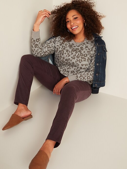 Image number 3 showing, High-Waisted Rockstar Super Skinny Sateen Jeans for Women