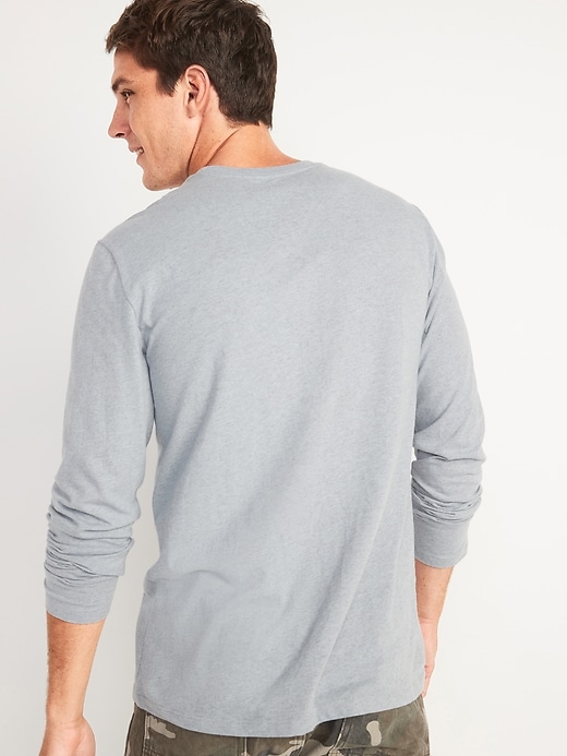 Image number 2 showing, Soft-Washed Long-Sleeve Crew-Neck T-Shirt 3-Pack