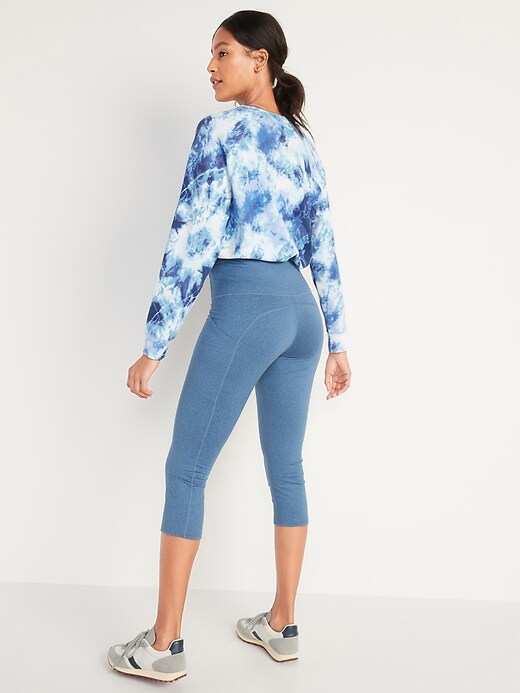 Image number 6 showing, High-Waisted CozeCore Side-Pocket Crop Leggings