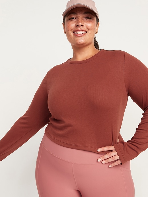 Image number 6 showing, UltraLite Ribbed Cropped Top