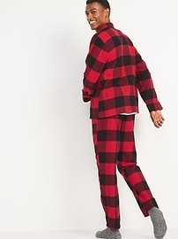 Matching Plaid Flannel Pajama Set for Men