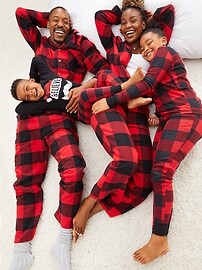 View large product image 4 of 4. Unisex Matching Print Snug-Fit Pajama Set for Toddler & Baby