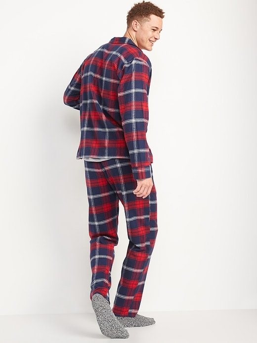 View large product image 2 of 3. Matching Plaid Flannel Pajama Set