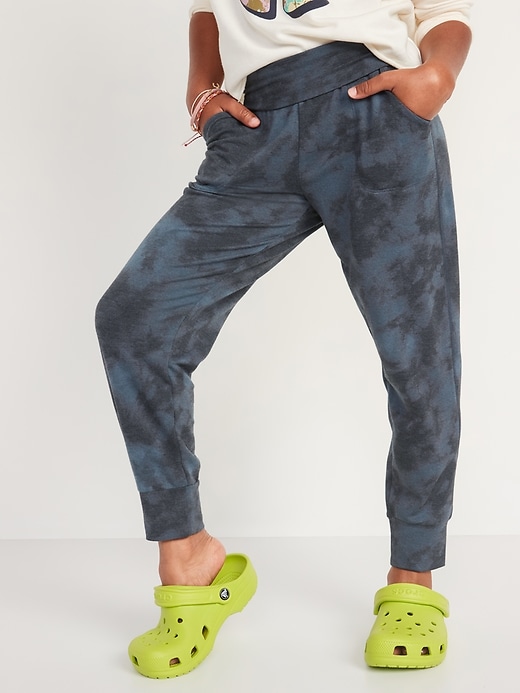 UltraLite Fold-Over-Waist Jogger Sweatpants for Girls | Old Navy
