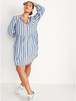Old navy blue and white striped dress Clearance