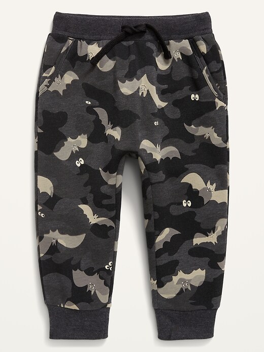 View large product image 1 of 1. Unisex Halloween-Print U-Shaped Jogger Sweatpants for Toddler