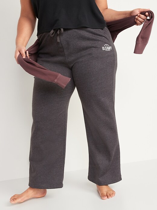 Image number 4 showing, Extra High-Waisted Logo-Graphic Sweatpants