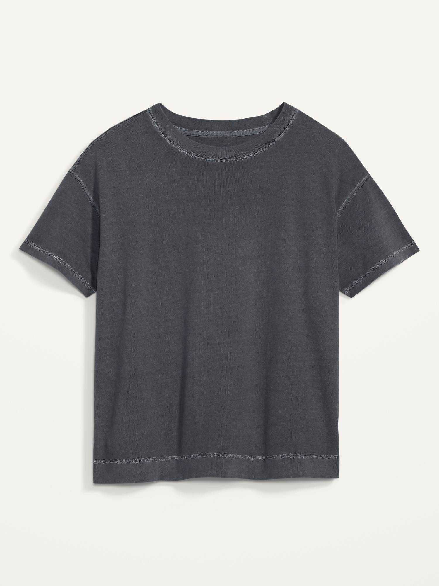 Loose Vintage Crew-Neck T-Shirt for Women