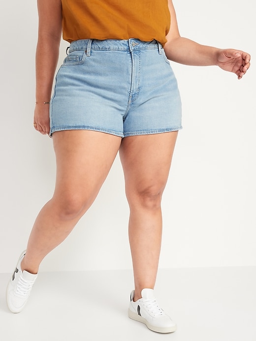 Image number 7 showing, High-Waisted O.G. Straight Jean Shorts for Women -- 3-inch inseam