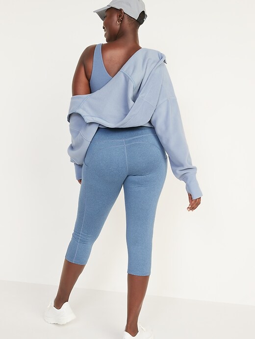Image number 2 showing, High-Waisted CozeCore Side-Pocket Crop Leggings