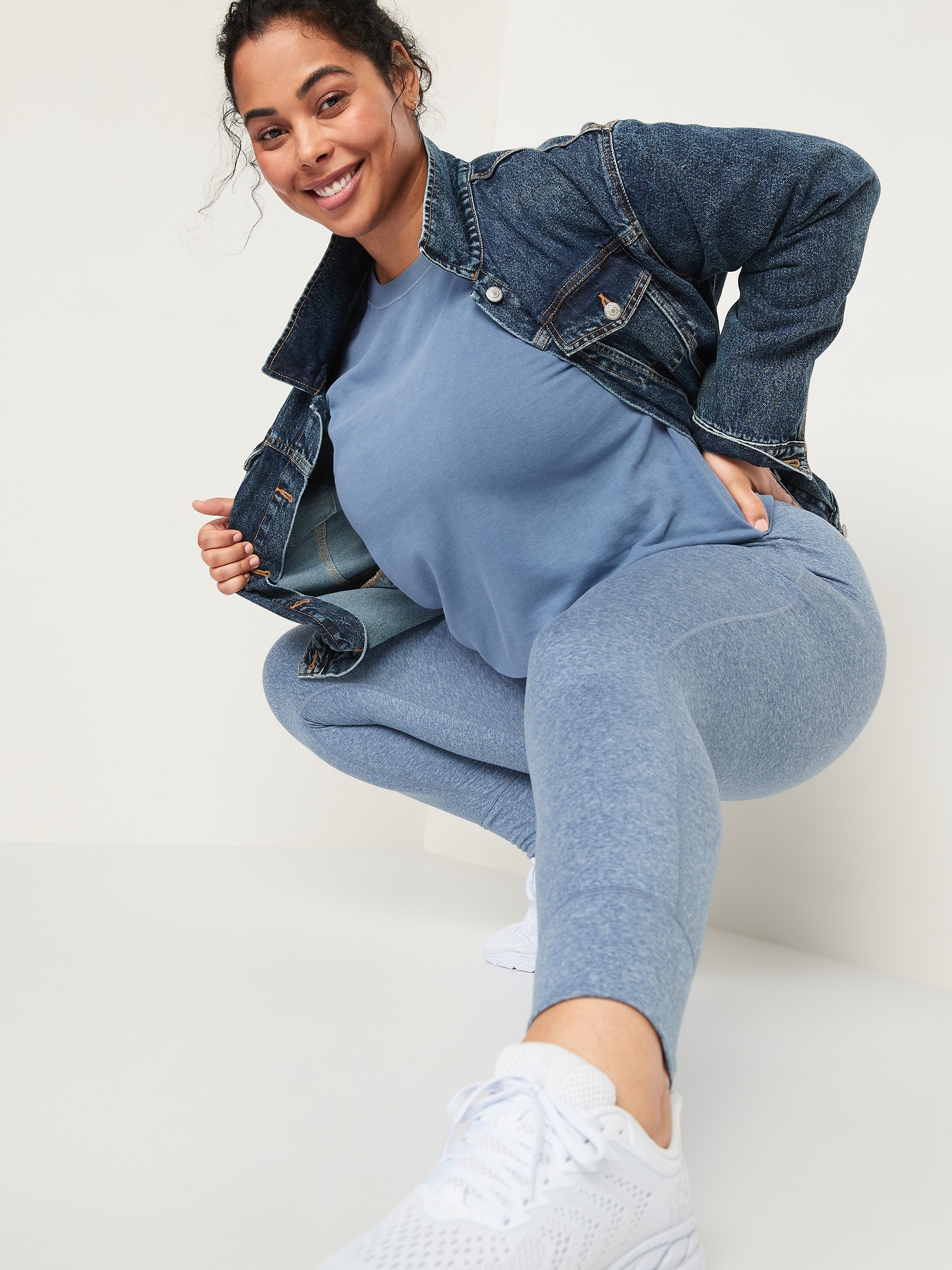 high waisted cozecore jogger leggings