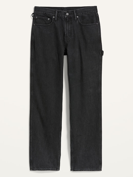 Image number 4 showing, Loose Rigid Non-Stretch Black Carpenter Jeans