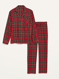 Matching Plaid Flannel Pajama Set for Men