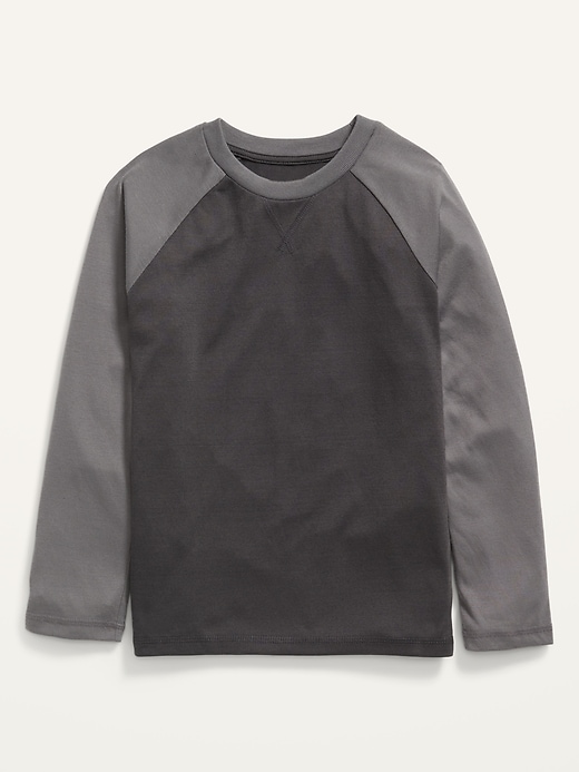 View large product image 1 of 2. Long Raglan-Sleeve Pajama T-Shirt for Boys