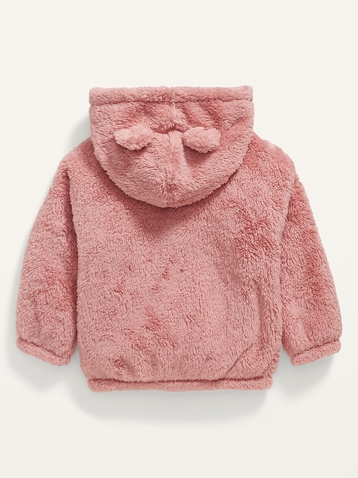 View large product image 2 of 3. Sherpa Critter Zip Hoodie for Toddler Girls