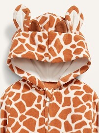 View large product image 3 of 3. Unisex Giraffe-Print Costume One-Piece for Baby