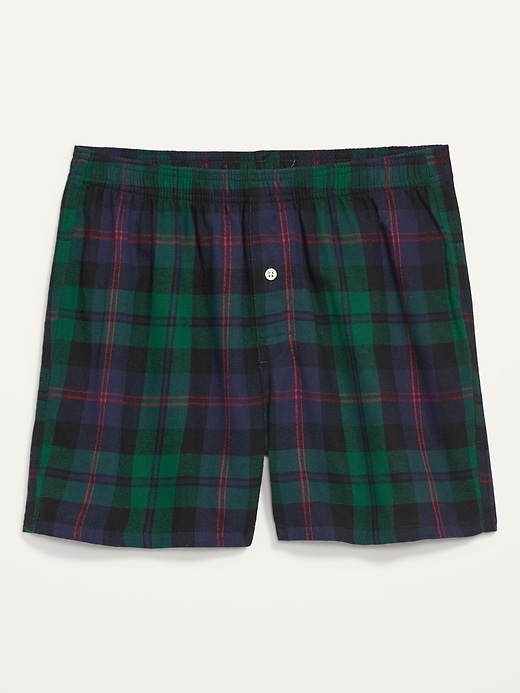 Matching Plaid Flannel Boxer Shorts for Men | Old Navy