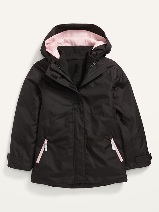View large product image 1 of 2. 3-in-1 Hooded Snow Jacket for Girls