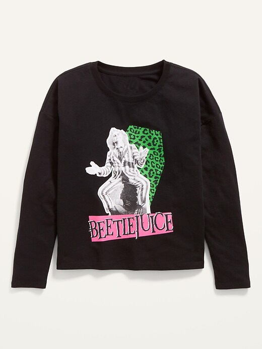 Licensed Graphic Cropped T-Shirt for Girls